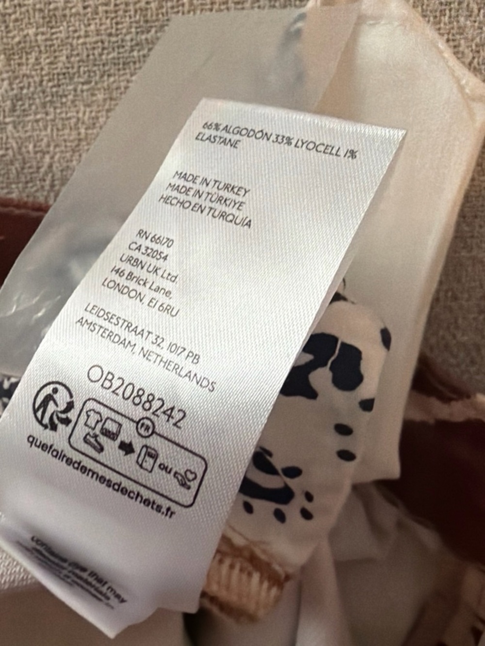We The Free Brown and Cream Cowprint Jeans - Picture 6 of 7